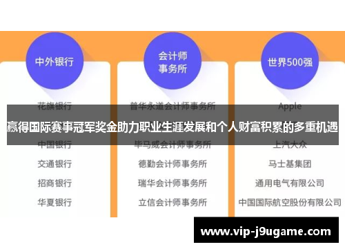 赢得国际赛事冠军奖金助力职业生涯发展和个人财富积累的多重机遇